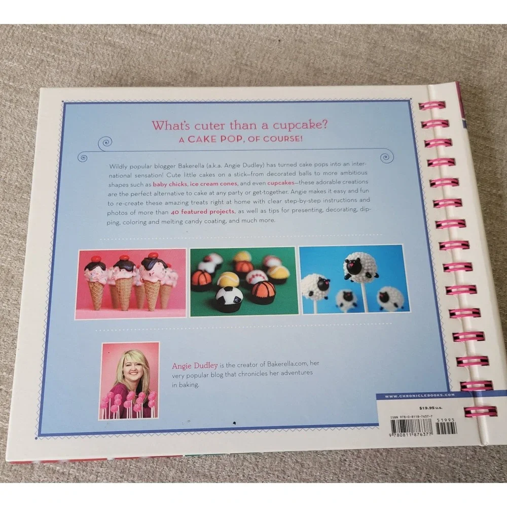 Cake Pops Book by Bakerella 40+ Recipes Dessert Treats‎ Baking Cookbook Dudley